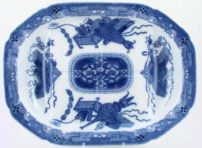 Meat Dish or Platter with tree and well c1810